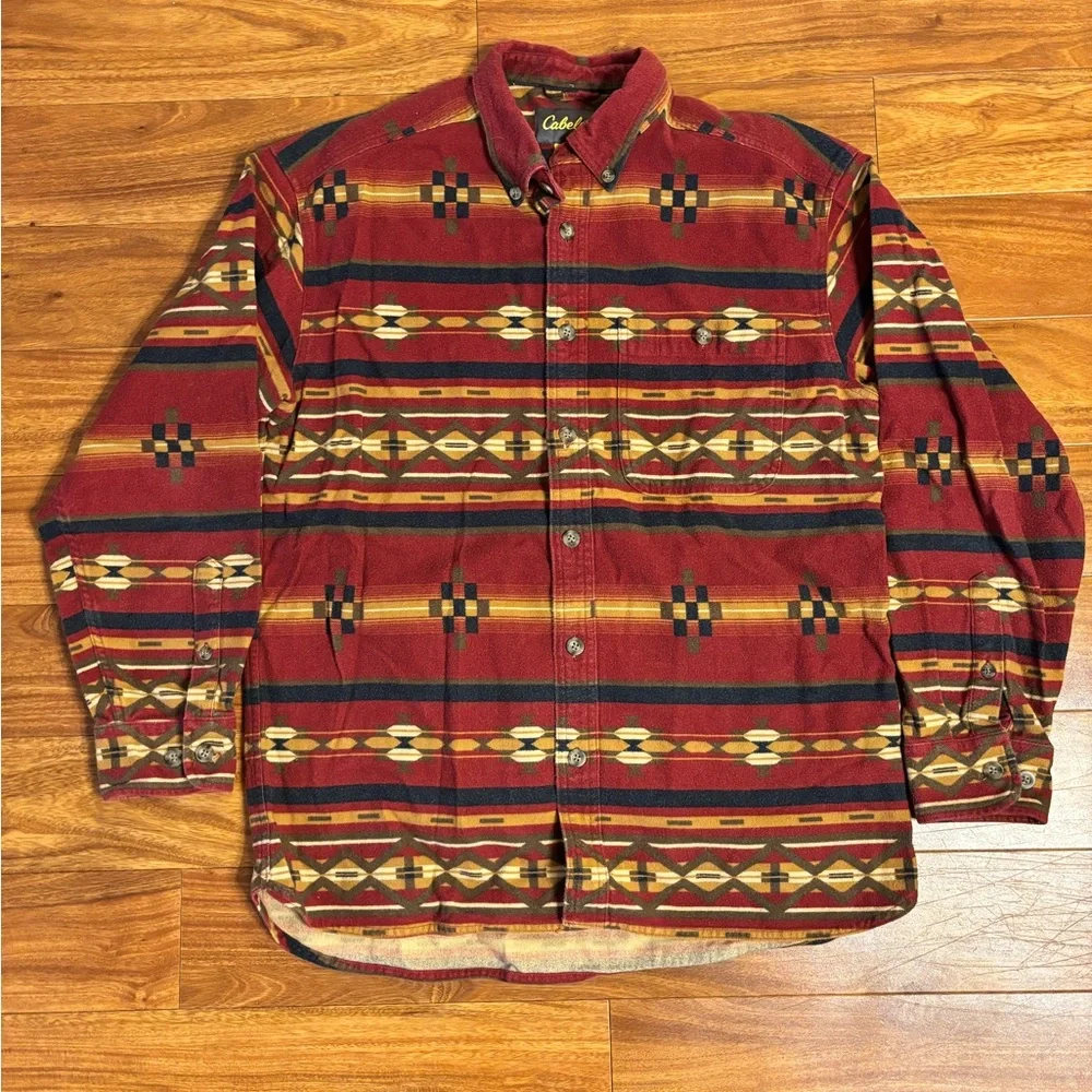 Cabela’s Aztec Button Down - Picture 1 of 3